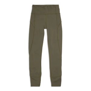 Lululemon In Movement High-Rise Tight - Dark Olive - Size 10 25”